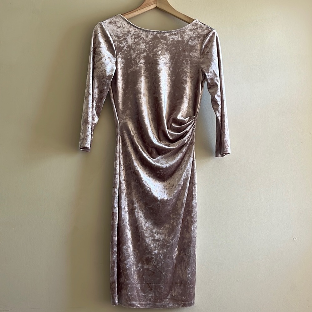 Black Collection Crushed Velvet Dress